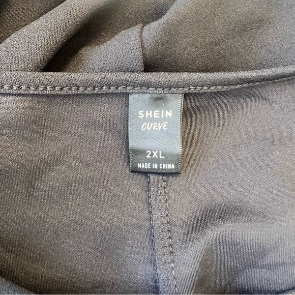 shein women’s black midi dress with pearls 2XL m161-27 - Picture 4 of 4